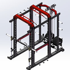 斜め上から見たマシン全体像のイラスト